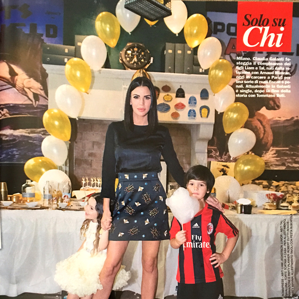 Compleanno Liam e Tal, Claudia Galanti